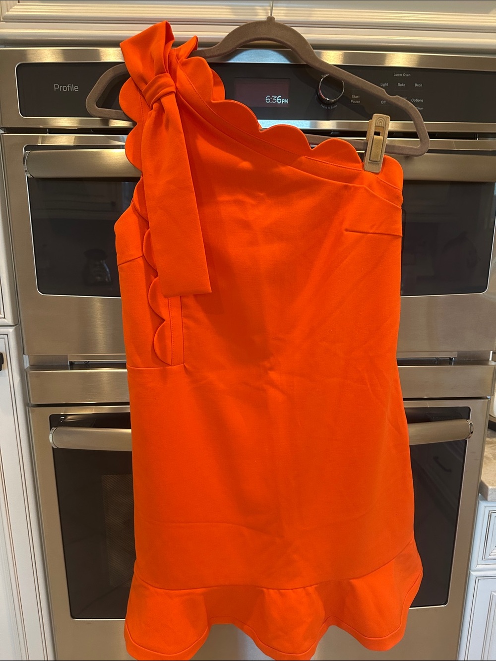 Victoria Beckham for target One-Shoulder Orange Bow-Accent Dress